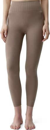 Born Living Yoga Annapurna Seamless 7/8 Sports Legging in Taupe at Nordstrom, Size Medium