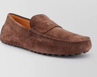 Tod's suede leather loafers