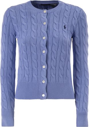 Polo Ralph Lauren kabelgebreid katoenen vest met ronde hals