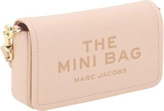 Marc Jacobs Grained Calf Leather Shoulder Bag - Beige