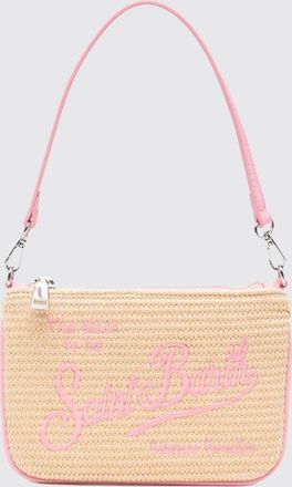 MC2 Saint Barth Borsa Parisienne in rafia con logo ricamato