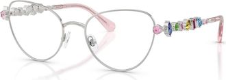 Swarovski 51mm Cat Eye optical glasses in Silver at Nordstrom