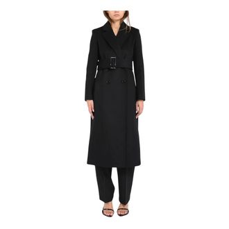 Patrizia Pepe Essential Long Coat with Belt