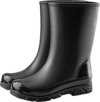 Generic Men Rain Shoes Boots Waterproof Rubber Shoes For Fishing Mid-Tube Rain Boots Non-Slip Water Footwear
