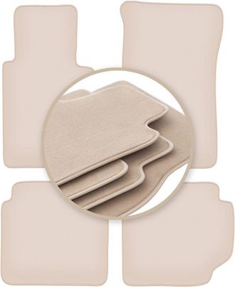 OEM Alfombrillas Beige Premium Para: Mercedes W123 Sed&aacute;n, Familiar 1975-1986