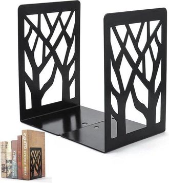 OEM Sujetalibros Para Estanter&iacute;as - Sujetalibros Decorativos De Metal Para Estanter&iacute;as Y Bibliotecas Escolares - Asiento De Libro Negro