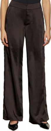 Sanctuary Modern Satin Trouser In Black