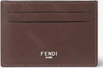 Fendi Shadow Slim Leather Card Holder