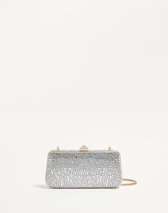 Valentino Garavani Minaudiere Carry Secrets Con Strass Donna CRYSTAL UNI