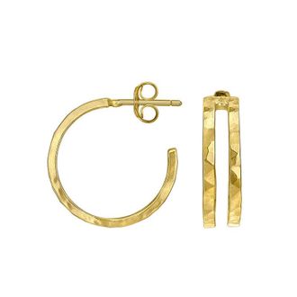 Dower & Hall Double Bar Nomad Hoop Earrings