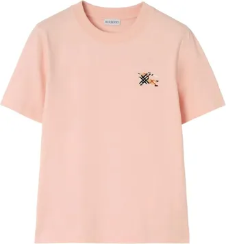 Burberry Tops, Dames, Roze, L, Compact T-shirt