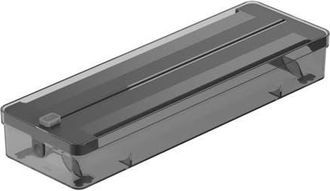 Ou Compact Transparent Kitchen Wrap Dispenser with Cutter in Black at Nordstrom