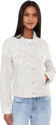 Tommy Bahama Canopy Shores Two Palms Raw Edge Jacket Womens Jacket Pure Khaki : LG (US 12-14), Denim/Linen