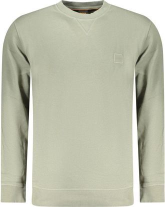 HUGO BOSS Verde Cotton Men Mens Sweatshirt