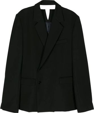 Botter notched-lapel double-breasted blazer - Black