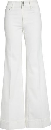 Alice & Olivia Perfect Wide Leg Jeans in White at Nordstrom, Size 26
