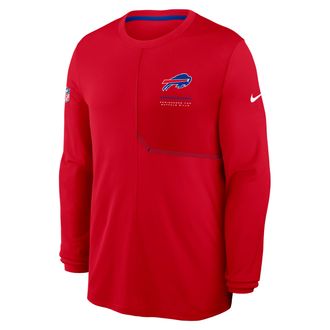 Nike Buffalo Bills Sideline Coach Nike Mens Dri-FIT NFL Long-Sleeve Top in Red | 03B1009K81-B8B