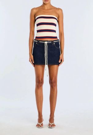 SER.O.YA Nandie Mini Skirt In Blue