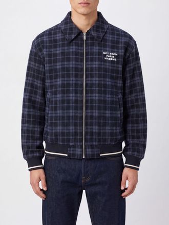 Dr&ocirc;le de Monsieur Dr&ocirc;le de Monsieur Giacca a camicia in misto lana con motivo tartan