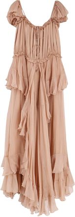 Chlo&eacute; Silk Long Dress