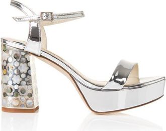 Freya Rose Glory Silver Platform Sandal at Nordstrom, Size 39