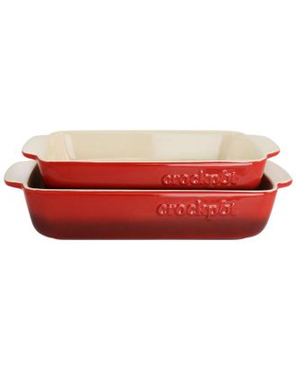 Crock-pot Artisan 2Pc Stoneware Bake Pans