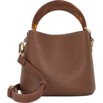 Dune London Dharla Leather Top Handle Bag in Brown at Nordstrom