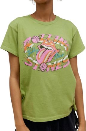 Daydreamer Rolling Stones Tumbling Dice Tour Tee In Matcha