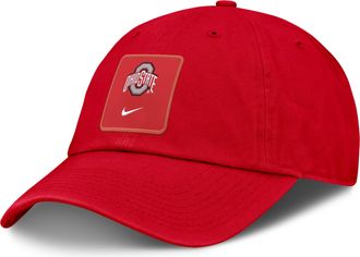 Nike Ohio State Sideline Gameday Club Nike Mens College Adjustable Hat in Red | NC0165NOH-9TV