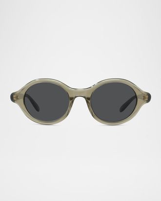 Loewe Mens Slim Acetate Round Sunglasses
