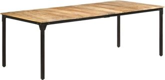 vidaXL Vidaxl - Tavolo da Pranzo 220x100x76 cm in Legno di Mango Grezzo