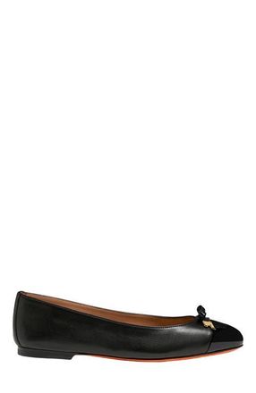 Santoni Womens ballet flat in Black at Nordstrom, Size 9.5