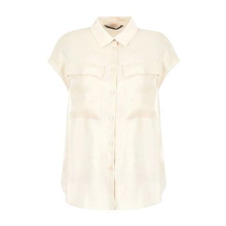 A|X Armani Exchange Shirts, female, Beige, Size: M Camicia
