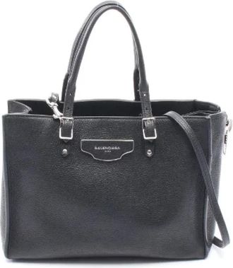 Balenciaga Pre-owned Tote Bags, female, Black, Size: ONE SIZE Pre-owned Leather handbags