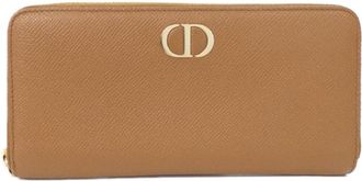 Dior Brown Leather Long Wallet (Bi-Fold) (Pre-Owned)