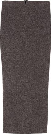 Romeo Gigli 1990s m&eacute;lange maxi skirt - women - Virgin Wool/Acrylic/Nylon/Nylon - 44 - Brown