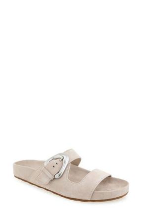 Aerosoles Lemon Flatform Slide Sandal in Stone Suede at Nordstrom Rack, Size 9.5