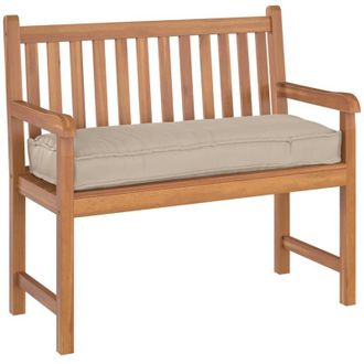 vidaXL Coj&iacute;n De Pal&eacute; Para Banco Taup&eacute; 110 X 40 X 8 Cm Tela Oxford Vidaxl