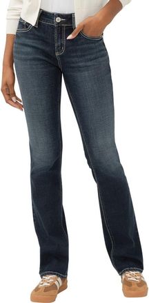 Silver Jeans Co Elyse Mid Rise Slim Bootcut Jeans in Tempo at Nordstrom, Size 28 33