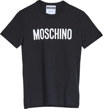 Moschino Classic Logo Katoenen T-shirt - Heren - T-shirts - Zwart - M - Katoen - Tops