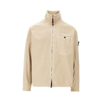 Stone Island Cotton canvas overshirt Man S