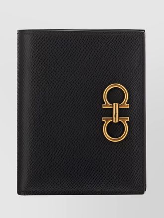 Ferragamo bifold calfskin wallet gancini logo