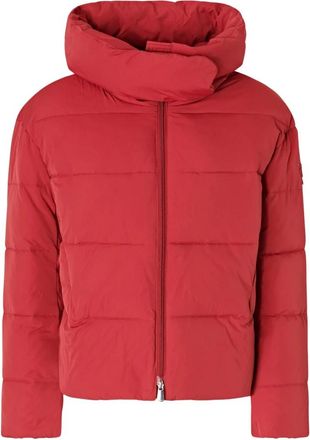 Pinko Gewatteerde Quilt Jas - Dames - Winterjassen - Rood - S - Leer - Jassen