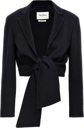 Max Mara Corone Short Jacket - Dames - Blazers - Blauw - M - Wol - Jassen