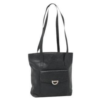 Celine Pre-owned Leather celine-bags - Dames - Vintage Schoudertas - Zwart - ONE Size - Leer - Vintage