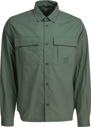 C.P. Company C. P. Company-Cotton Gabardine Overshirt Shirts Verde-Uomo
