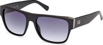 Guess GU00277 02W Mens Sunglasses Black Size 58