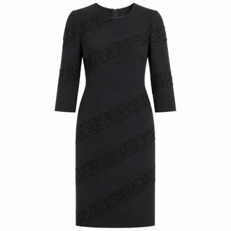 Dolce & Gabbana Maxi-jurk van kant met lange mouwen - Dames - Jurken - Zwart - Maat: XL