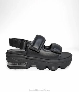 All Black Womens Air Rocks Sandal In Black
