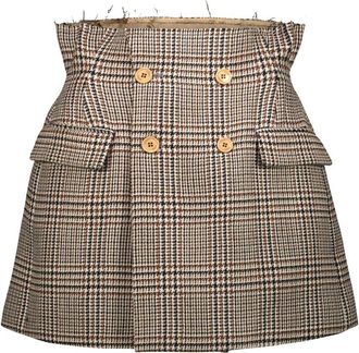 VETEMENTS Deconstructured Tailored Mini Skirt